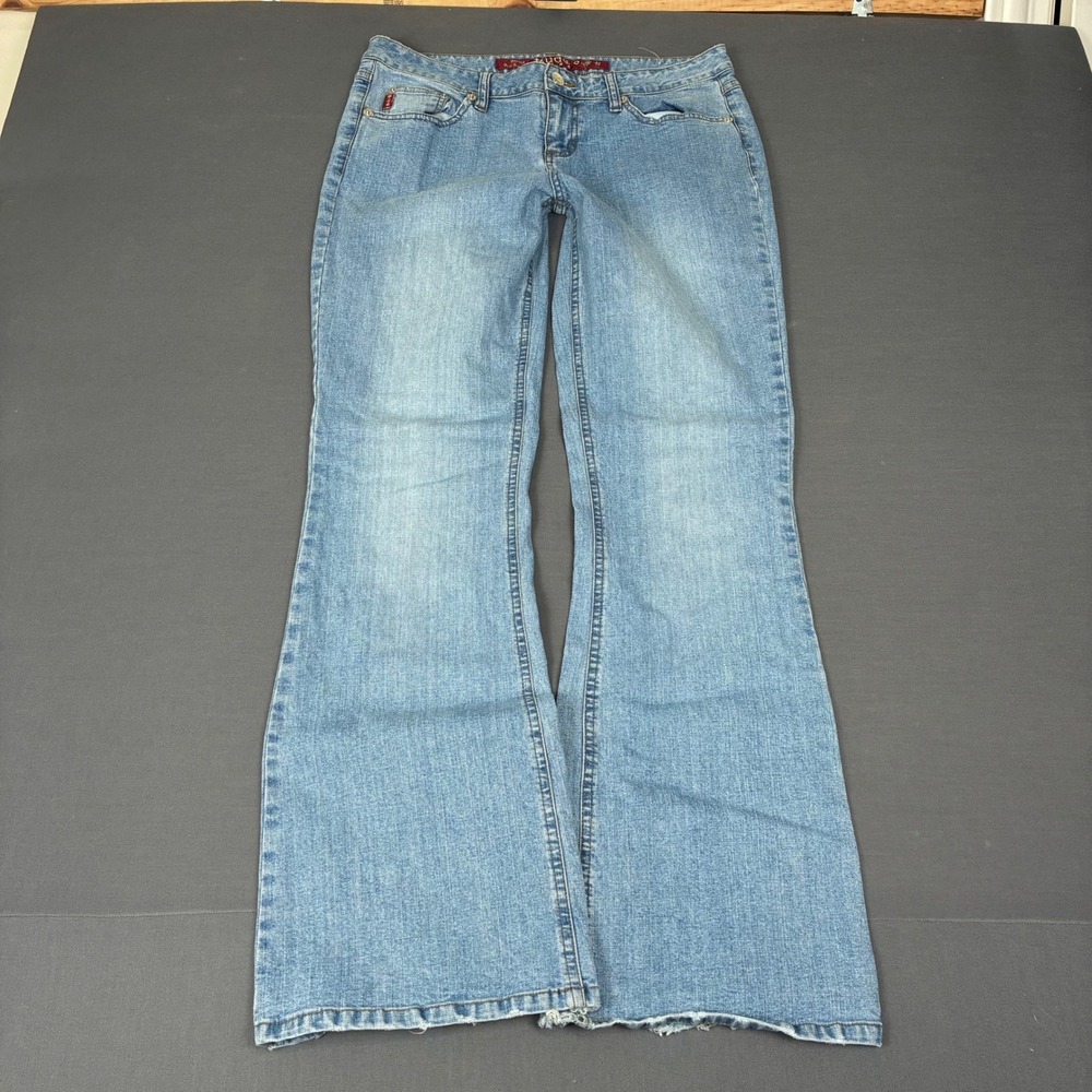 Y2K Mudd Flared Light Wash Mid Rise Jeans Women's Size 11 (30x31)